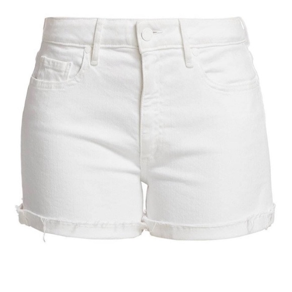 PAIGE deconstructed Jimmy Jimmy white denim Short - Picture 2 of 14